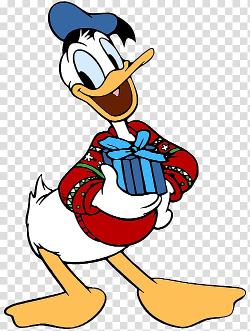 Donald Duck Minnie Mouse Mickey Mouse Ebenezer Scrooge Daisy Duck, Duck Christmas transparent background PNG clipart