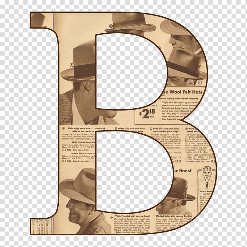 Alphabet Letter Newspaper, Letter B transparent background PNG clipart