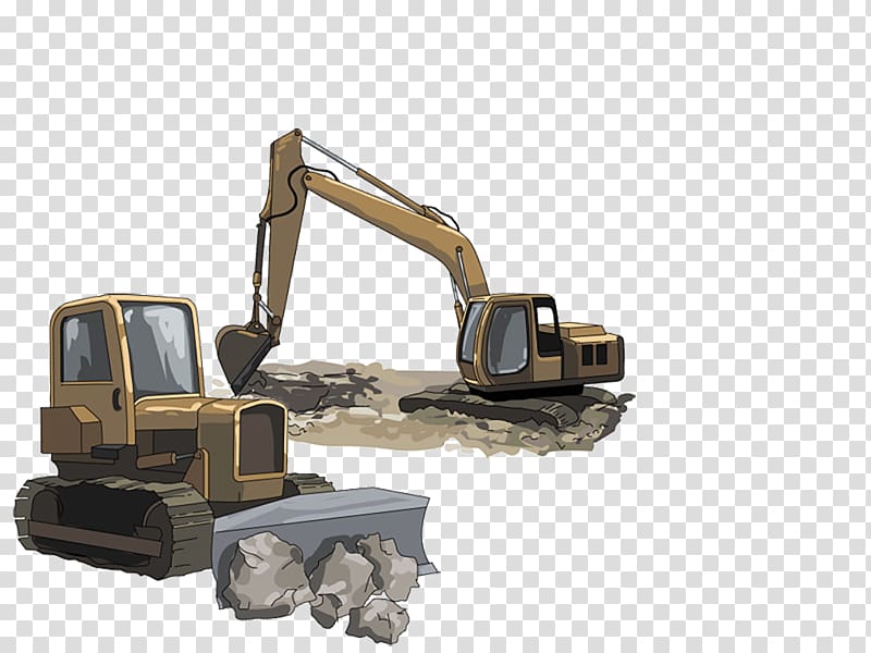 Bulldozer Heavy Machinery Earthworks Architectural engineering, bulldozer transparent background PNG clipart
