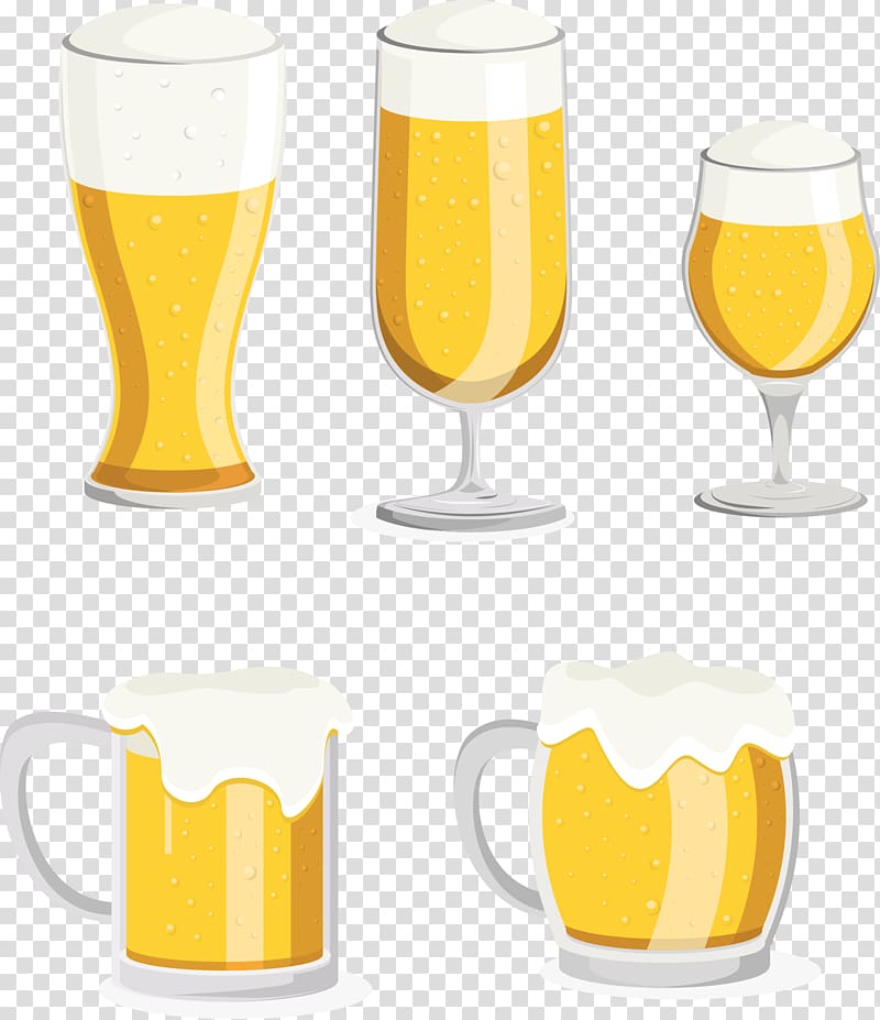 Beer glassware Mug Pint glass , hand painted beer transparent background PNG clipart