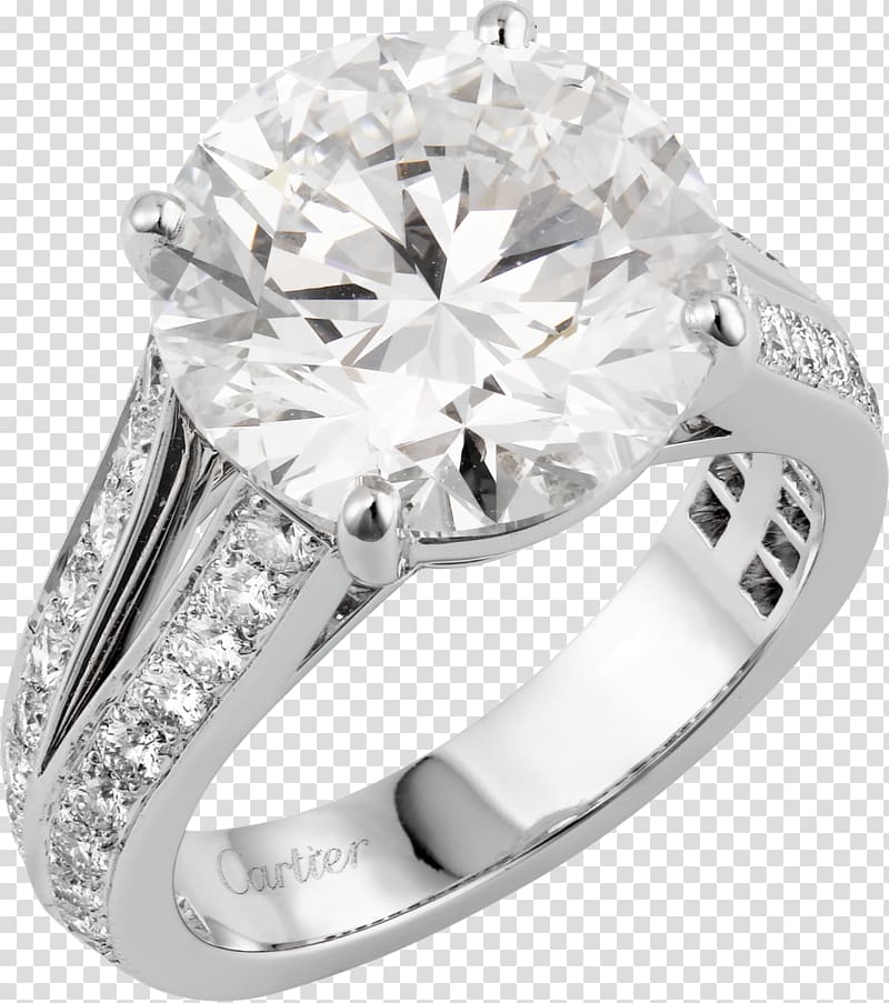 Ring Jewellery Brilliant Diamond Carat, platinum ring transparent background PNG clipart