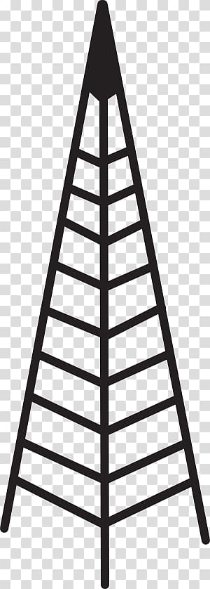 Aerials Radio Telecommunications tower Broadcasting, radio transparent background PNG clipart