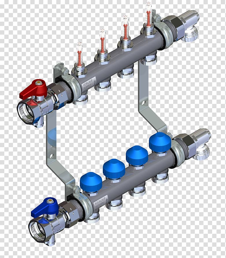 Underfloor heating Pipe Stainless steel Central heating, others transparent background PNG clipart