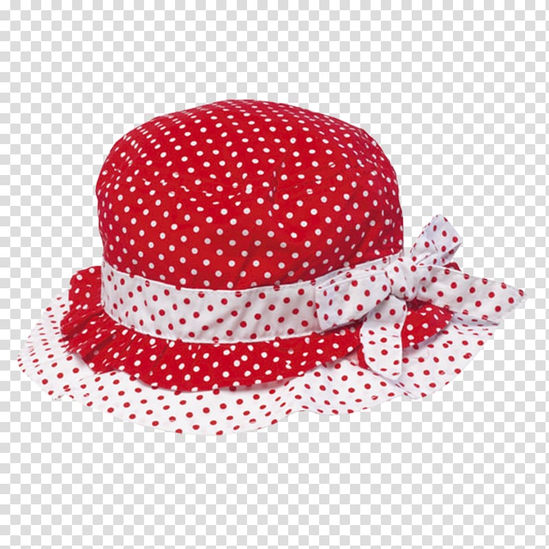 Sun hat Polka dot, Hat transparent background PNG clipart