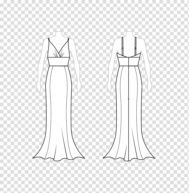 Dress Clothing Fashion design Drawing Pattern, mermaid tail transparent ...