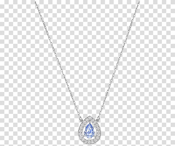 Locket Light Necklace Pattern, Swarovski jewelry women necklace blue transparent background PNG clipart