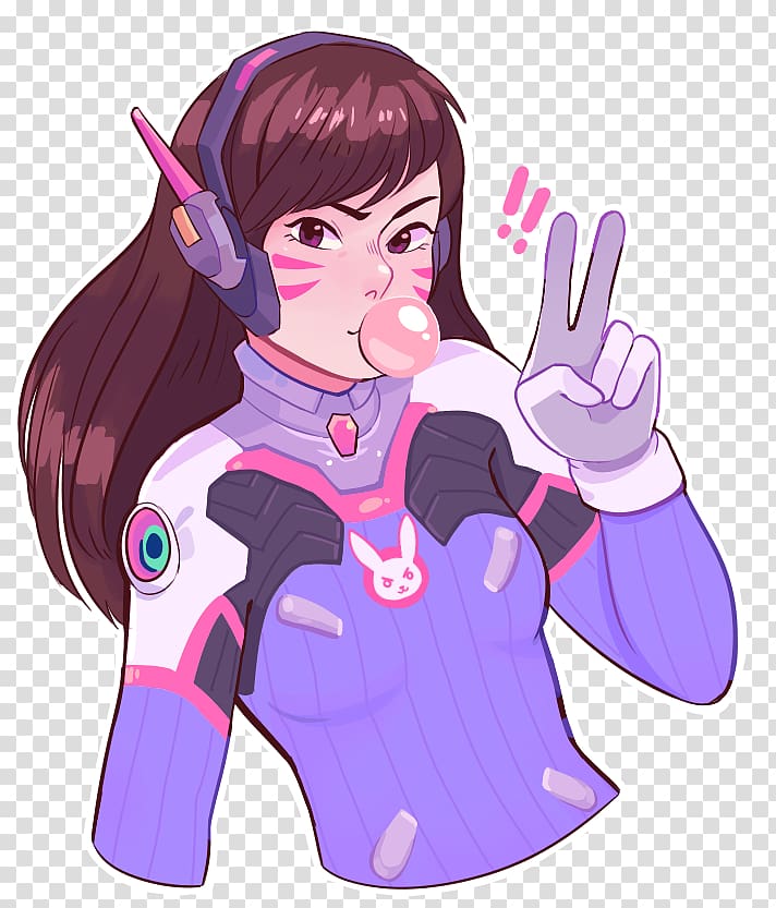 Overwatch D.Va Hanzo Video game Widowmaker, D.va transparent background PNG clipart