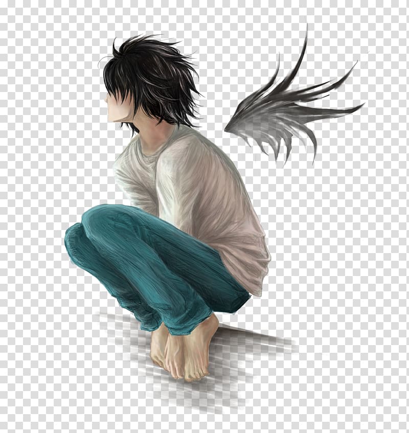 Light Yagami Near Mello Death Note, Anime transparent background PNG clipart