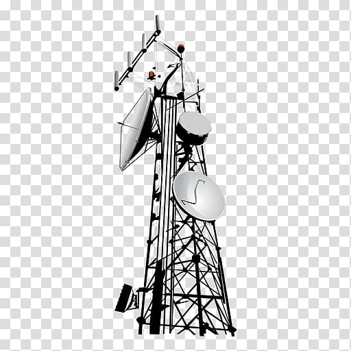 Aerials Telecommunications tower Signal, cell tower transparent background PNG clipart