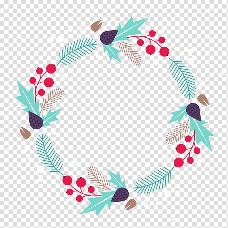 Christmas Wreath Kerstkrans , pine cone transparent background PNG clipart