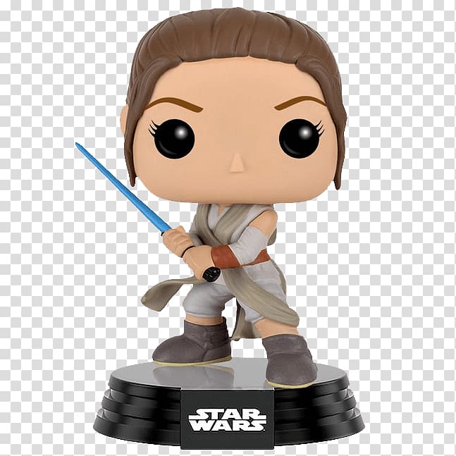 Rey Luke Skywalker Funko Action & Toy Figures Bobblehead, Rey star wars transparent background PNG clipart