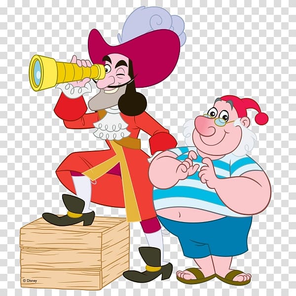 Captain Hook Smee Peeter Paan Tinker Bell Wendy Darling, others transparent background PNG clipart