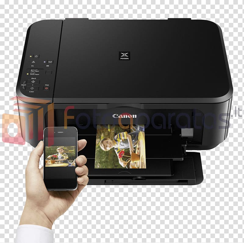 Canon PIXMA MG3650 Multi-function printer Inkjet printing, printer transparent background PNG clipart