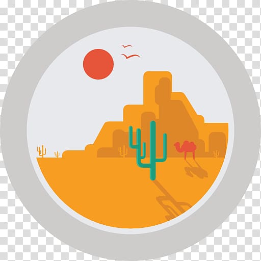 Computer Icons Desert Yellow Erg Dune, desert transparent background PNG clipart