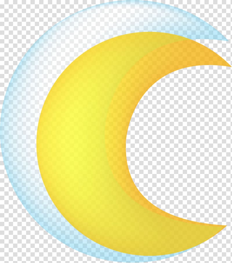 Yellow Cartoon Moon, Yellow cartoon moon transparent background PNG clipart