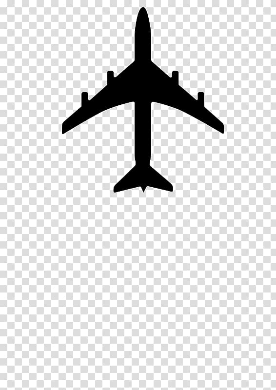 Airplane Black and white , plane transparent background PNG clipart