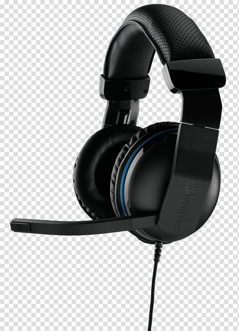 Headphones CORSAIR Vengeance 1300 Analog Gaming Headset, headset, Full size Corsair Components 7.1 surround sound, headphones transparent background PNG clipart