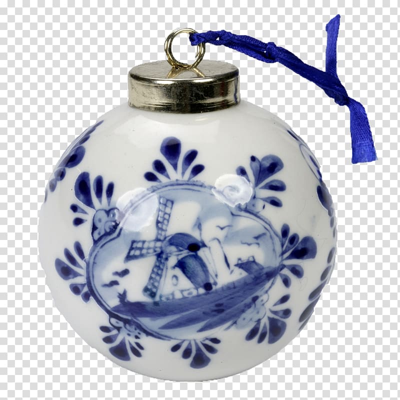 Teapot Blue and white pottery Christmas ornament Ceramic Cobalt blue, kettle transparent background PNG clipart