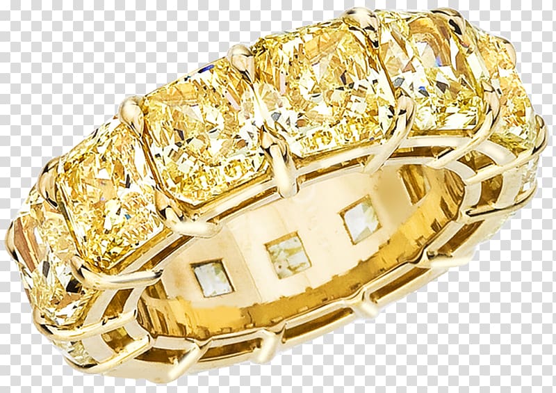 Eternity ring Diamond cut Jewellery Tiffany Yellow Diamond, beverly k infinity band transparent background PNG clipart