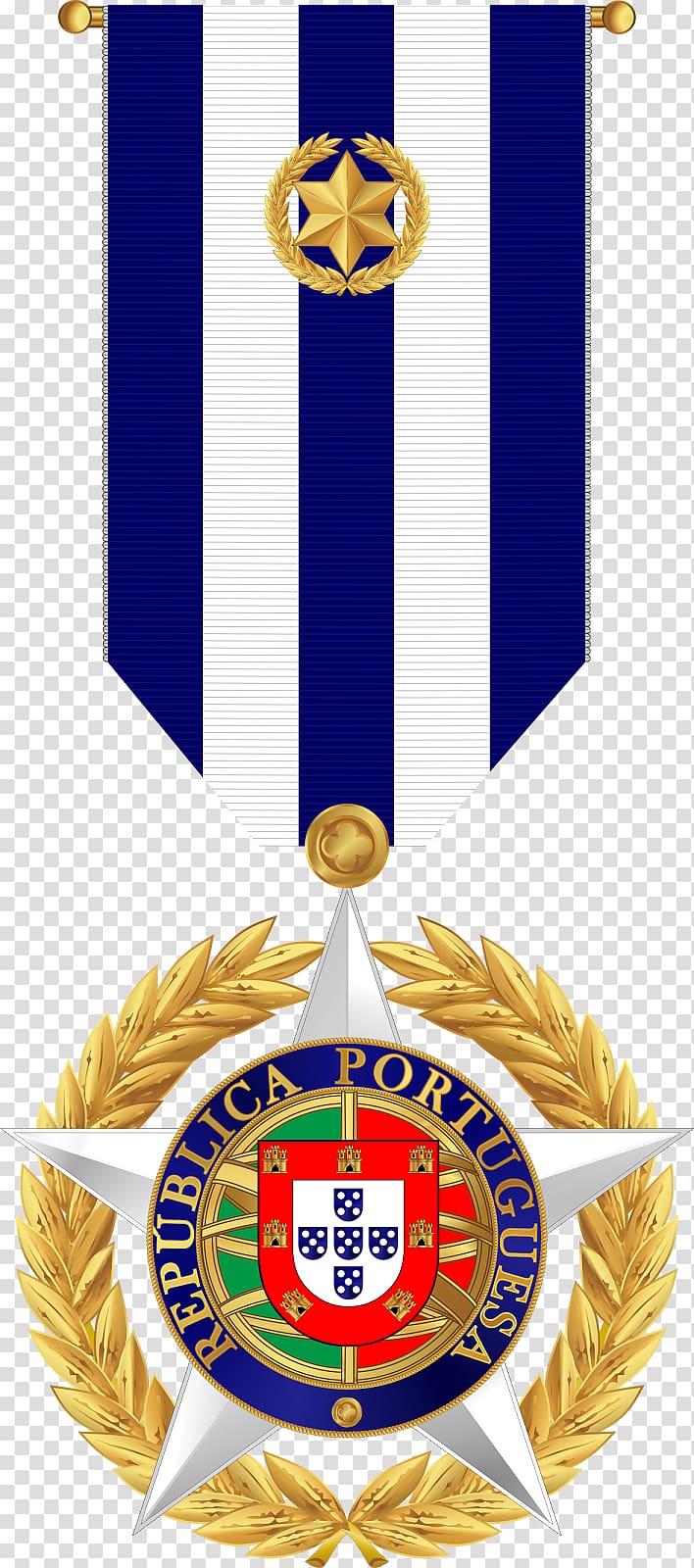 Gold medal Military Heraldry Medalha de Mérito Militar, medal transparent background PNG clipart