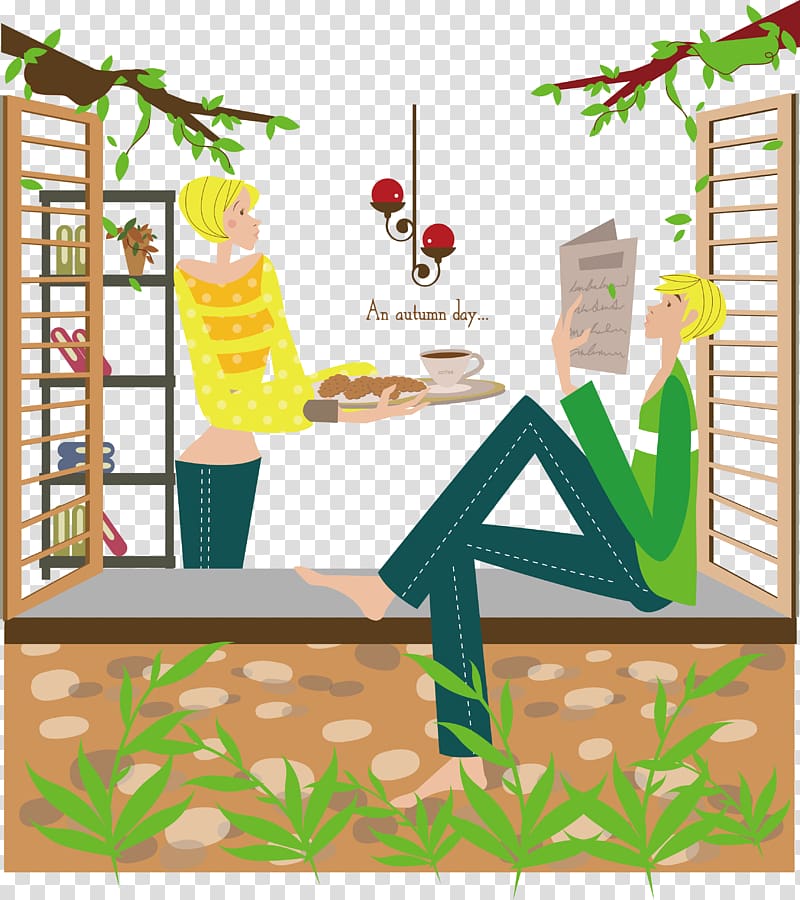 Significant other Illustration, Sweet couple transparent background PNG clipart