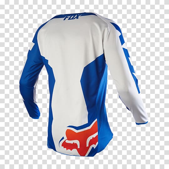 Jersey T-shirt Motocross Fox Racing Blue, T-shirt transparent background PNG clipart