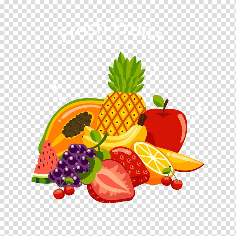 fresh fruits illustration, Juice Auglis Euclidean Fruit, melon fruit transparent background PNG clipart