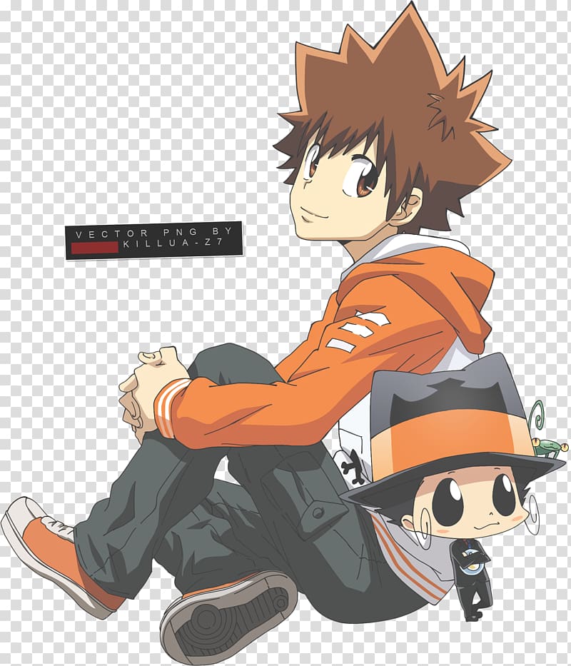 Tsunayoshi Sawada Lambo Chrome Dokuro Kyoya Hibari Ryohei Sasagawa, reborn transparent background PNG clipart