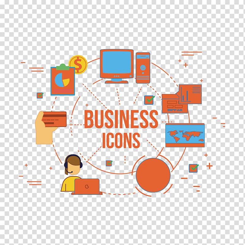 Internet Business Icon, Flat Internet business icon transparent background PNG clipart