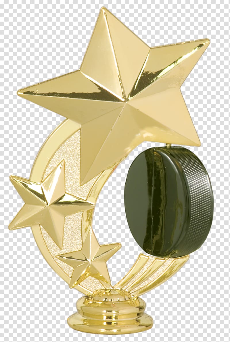 Trophy Award Commemorative plaque Star Sport, gold figures transparent background PNG clipart