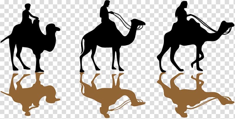 three person riding camels illustration, Islam Ramadan Mosque Eid Mubarak Eid al-Fitr, camel silhouette transparent background PNG clipart