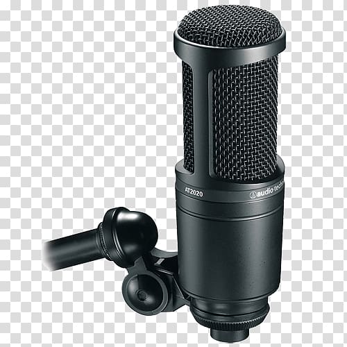 Microphone Audio-Technica AT2020 AUDIO-TECHNICA CORPORATION Sound Recording and Reproduction, microphone transparent background PNG clipart