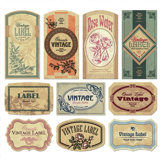 logo lot, Label , Classical vintage label transparent background PNG clipart