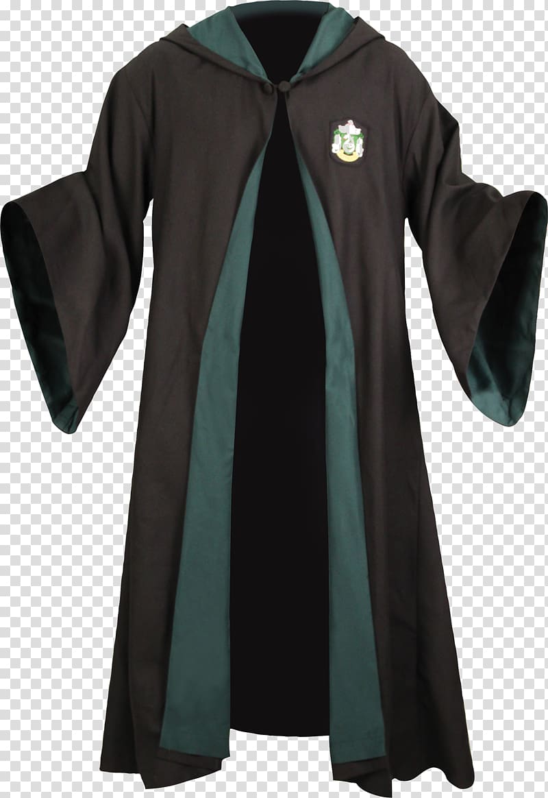 Robe Harry Potter and the Prisoner of Azkaban Slytherin House Costume, hooded cloak transparent background PNG clipart