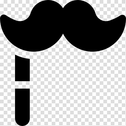 Moustache Line White Black M , moustache transparent background PNG clipart