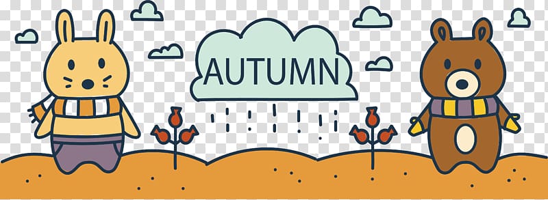 Rain Autumn Illustration, Rain fall banners transparent background PNG clipart