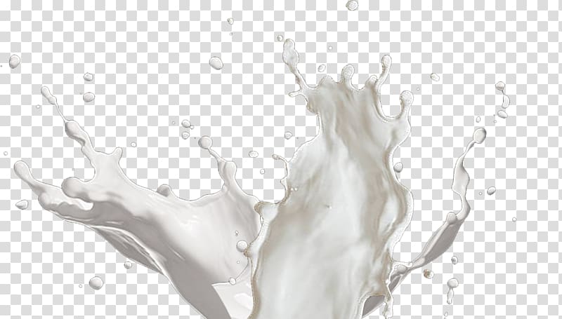 white liquid splash, Milkshake Ice cream Coconut milk, milk transparent background PNG clipart