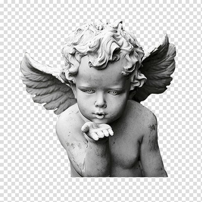 cherub statue, T-shirt Clothing Sleeve Top, God of love,Little angel statue transparent background PNG clipart