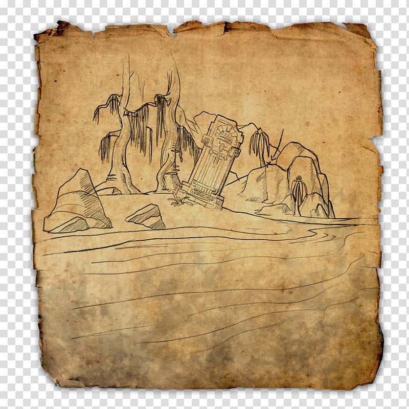 The Elder Scrolls Online: Tamriel Unlimited Treasure map, treasure transparent background PNG clipart