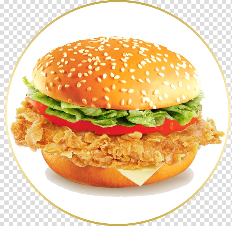 Hamburger Cheeseburger Aloo tikki Chicken sandwich Veggie burger, cheese transparent background PNG clipart