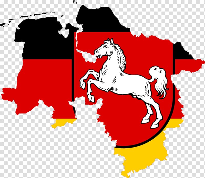 Flag of Lower Saxony States of Germany Coat of arms of Lower Saxony , flag transparent background PNG clipart