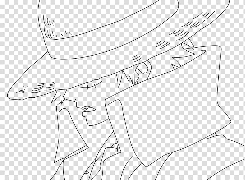 Drawing /m/02csf Line art Cartoon , luffy transparent background PNG ...