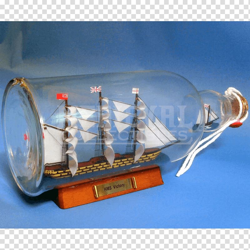 HMS Victory Caravel Ship model Bateau en bouteille, Victory Ship transparent background PNG clipart