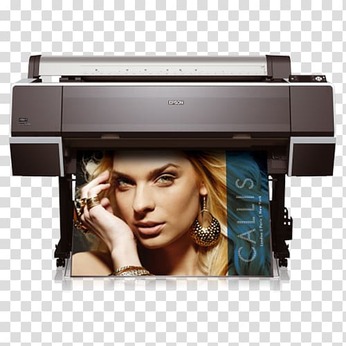 Dye-sublimation printer Epson Stylus Pro 9890 Inkjet printing, printer transparent background PNG clipart