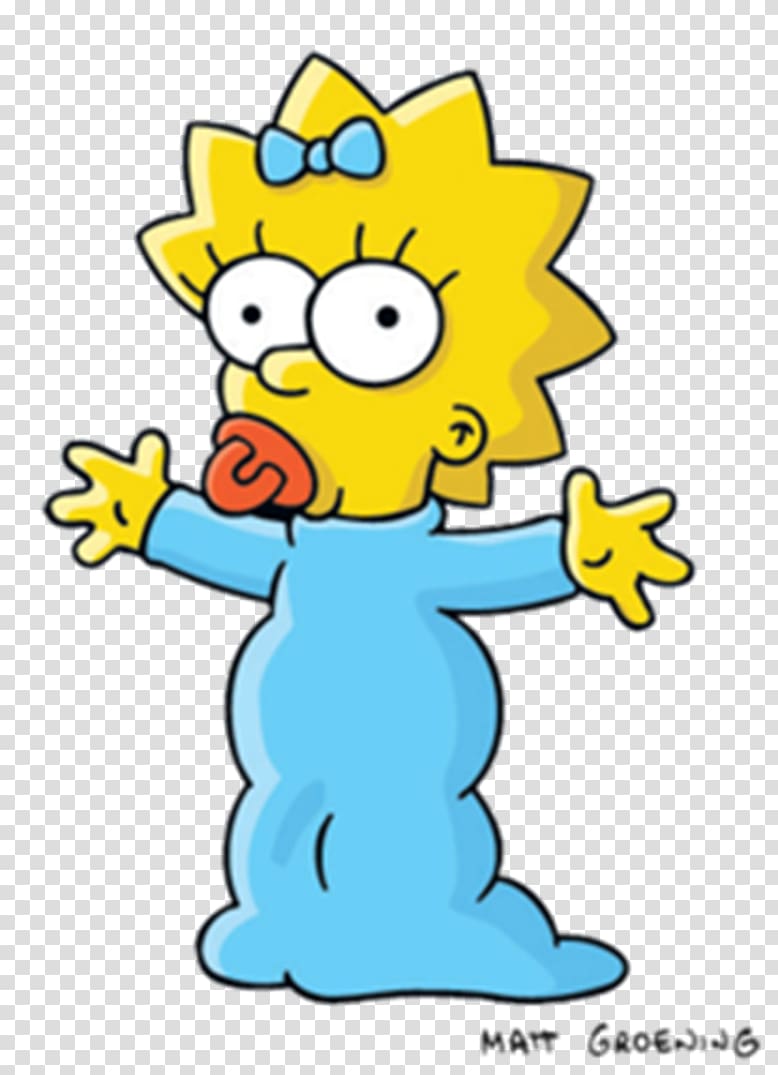 Maggie Simpson illustration, Maggie Simpson Marge Simpson Bart Simpson Homer Simpson Lisa Simpson, Homero transparent background PNG clipart