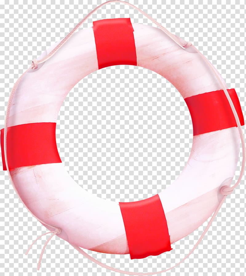 Lifebuoy , Red simple swim ring decoration pattern transparent background PNG clipart