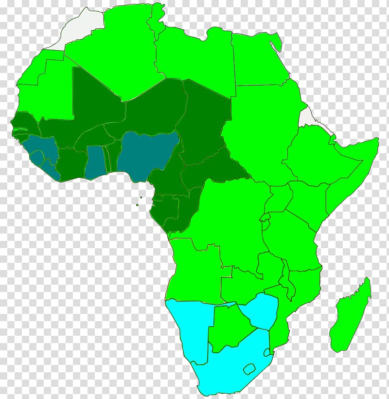 South Africa West Africa Sub-Saharan Africa Blank map, afro transparent background PNG clipart