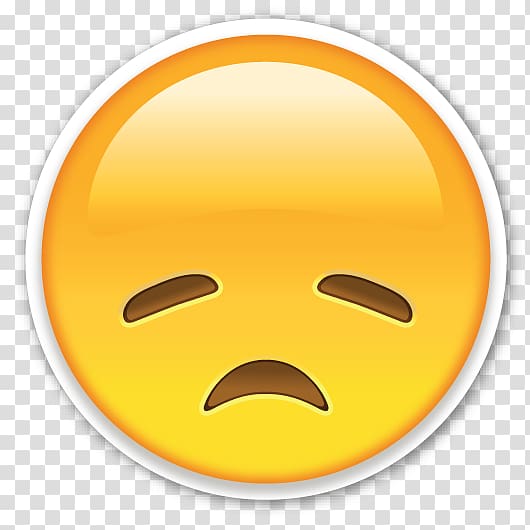 sad emoji illustration, Emoji Emoticon , sad emoji transparent background PNG clipart