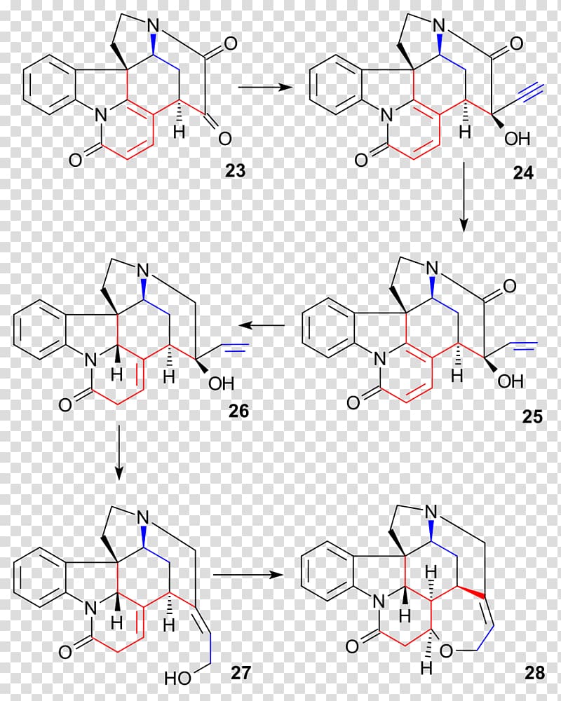 Strychnine total synthesis Allylic rearrangement Chemical synthesis Chemistry, transparent background PNG clipart