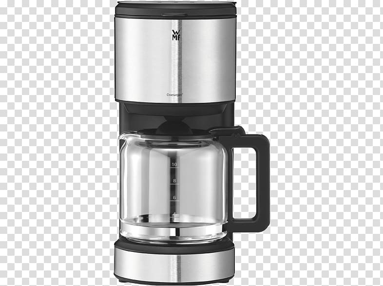 Coffee maker WMF STELIO Aroma Stainless steel Cup Coffeemaker WMF Stelio, Coffee maker, 10 cups, Cromargan matt Brewed coffee WMF Group, Stelios Joannou transparent background PNG clipart